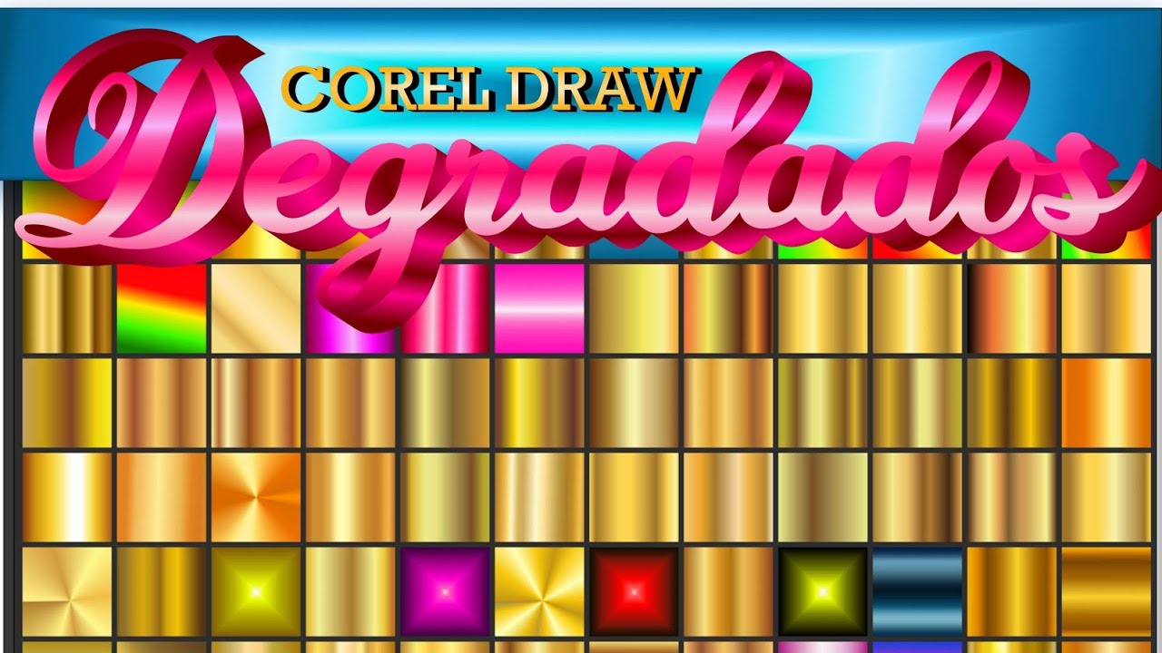 DESCARGAR GRADIENT, DEGRADADOS PARA COREL DRAW 2020