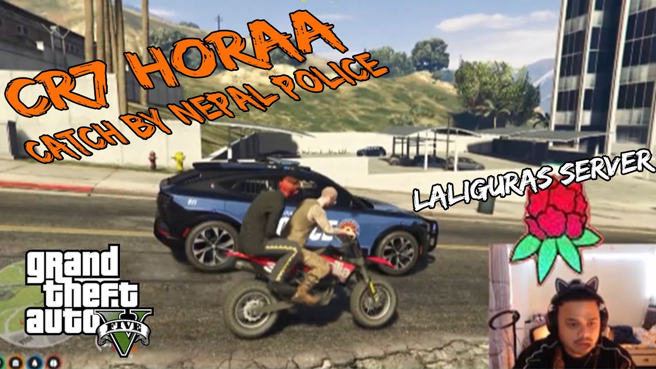 Cr7horaa catch by Nepal police in GTA rp || laligurash server || #cr7horaa #horaagang #pubgnepal #rp