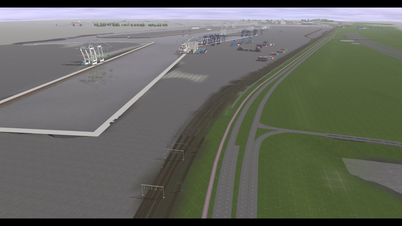 Trainz Rotterdam harbor project update #14
