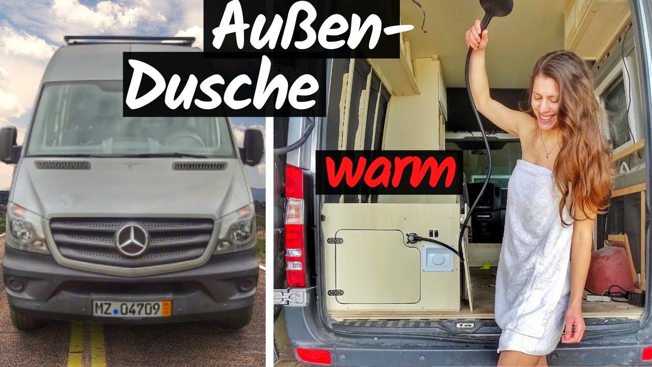 Außendusche WARM im Camper Ausbau | Sprinter Selbstausbau