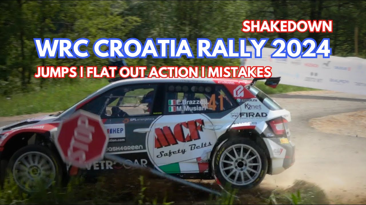 WRC CROATIA RALLY 2024 | SHAKEDOWN | JUMPS | MISTAKES | FLAT-OUT ACTION