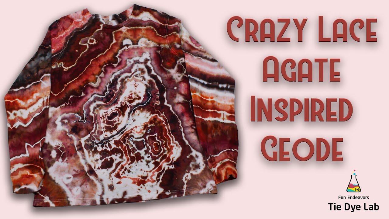 Tie Dye Designs: Crazy Lace Agate Inspired Geode