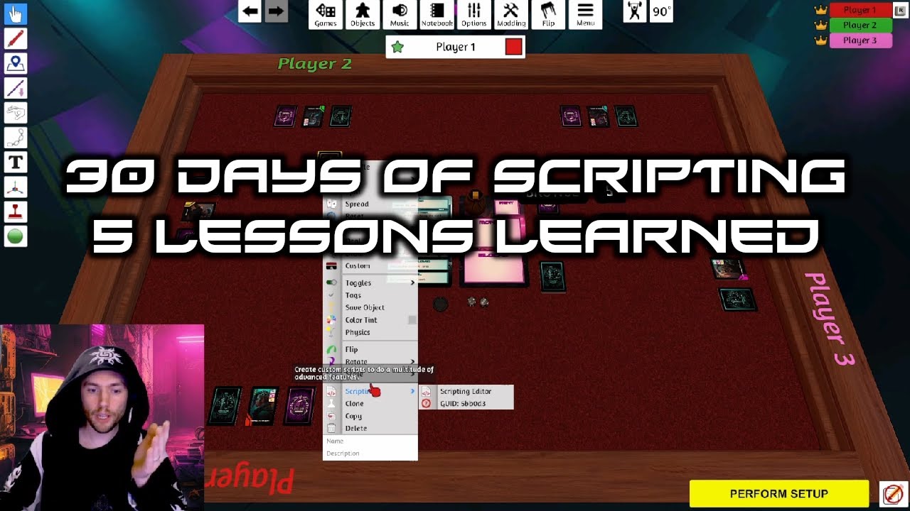 My first 30 days of scripting in Tabletop Simulator