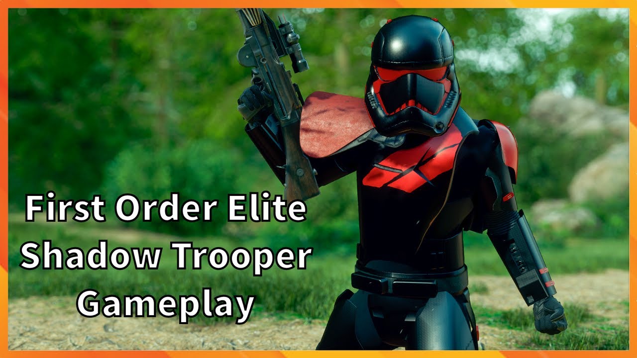 First Order Elite Shadow Trooper Gameplay Star Wars Battlefront 2