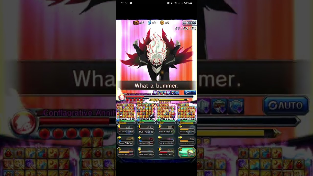 [Grand Summoners GL] DoT F32 Full Clear ft. Taunt and Earth Unit