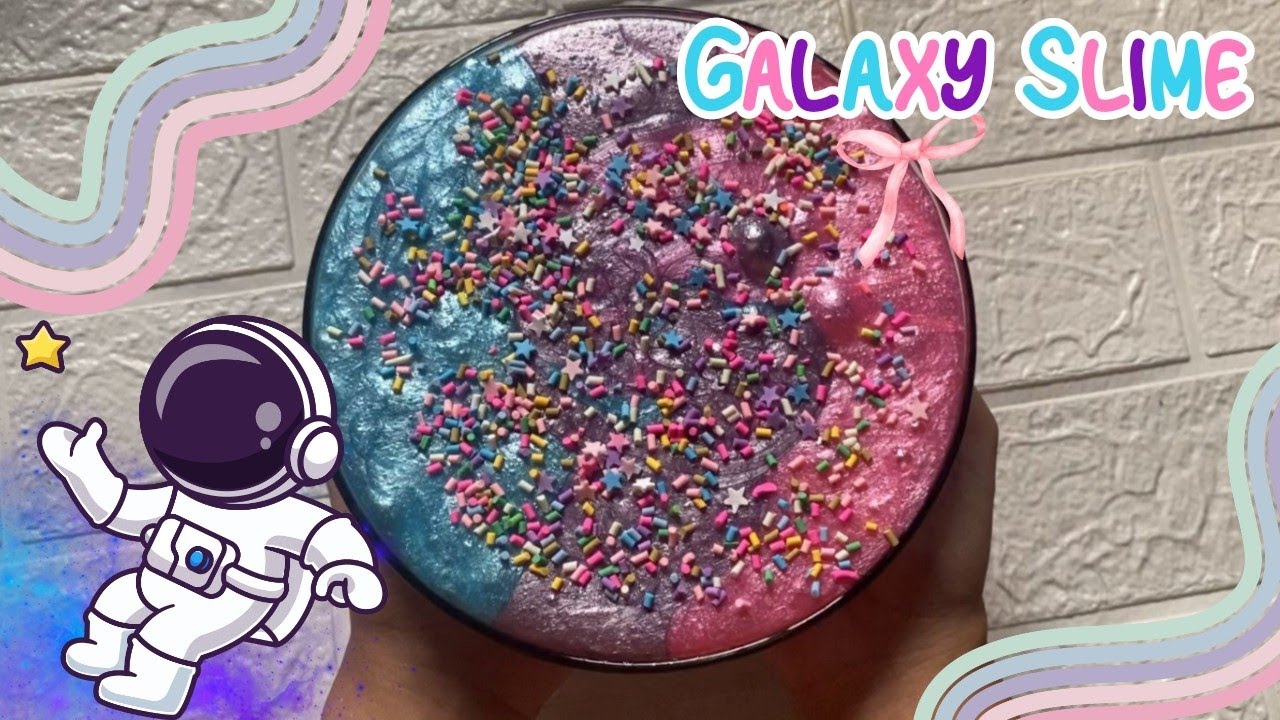 Galaxy Metalik Slime | cara membuat slime