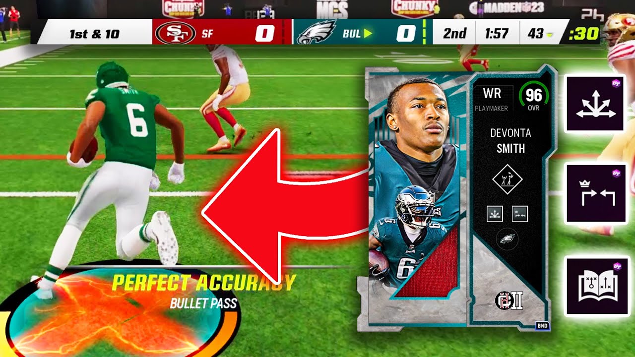 Campus Hero DEVONTA SMITH is DEADLY! 99 YARD TD! Madden 23
