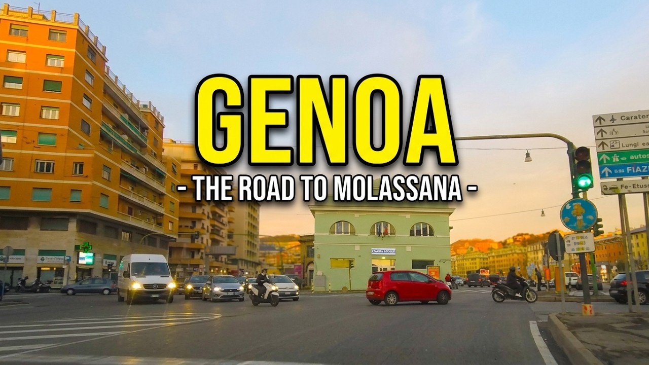 Driving Genoa center to Molassana 2022