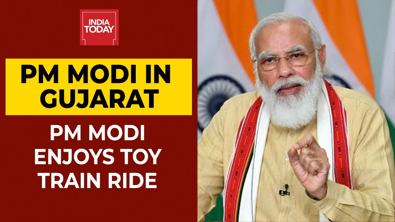 Prime Minister Narendra Modi Enjoys Toy Train Ride In Gujarat's Kevadia | India Today