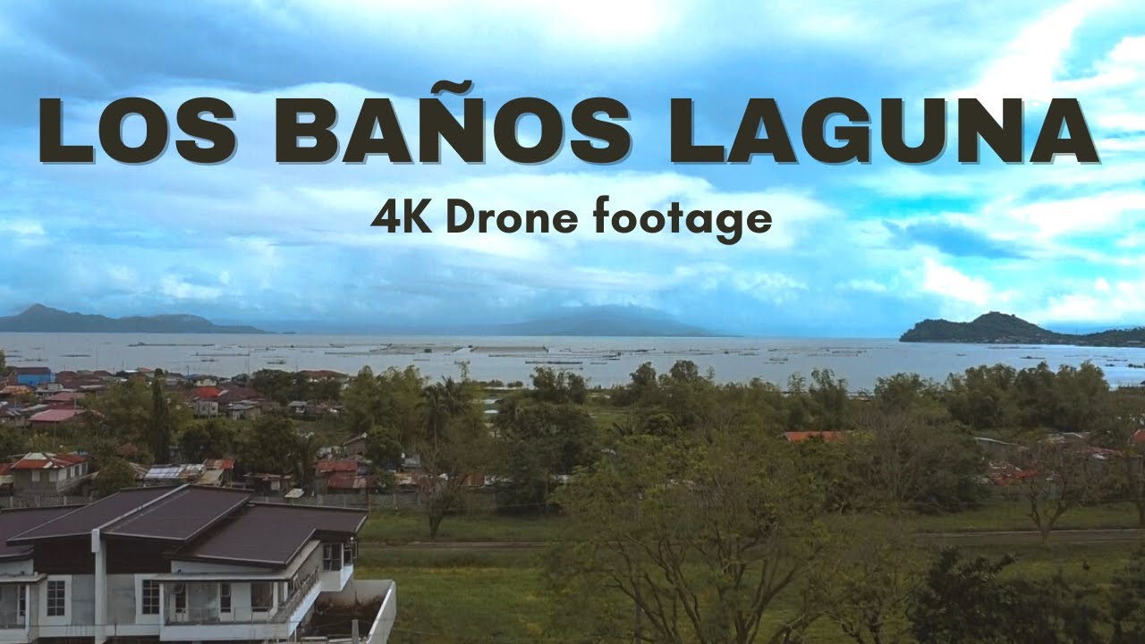 Los Baños Laguna 4k Drone footage