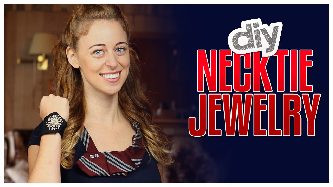 DIY Necktie Jewelry - Do It, Gurl