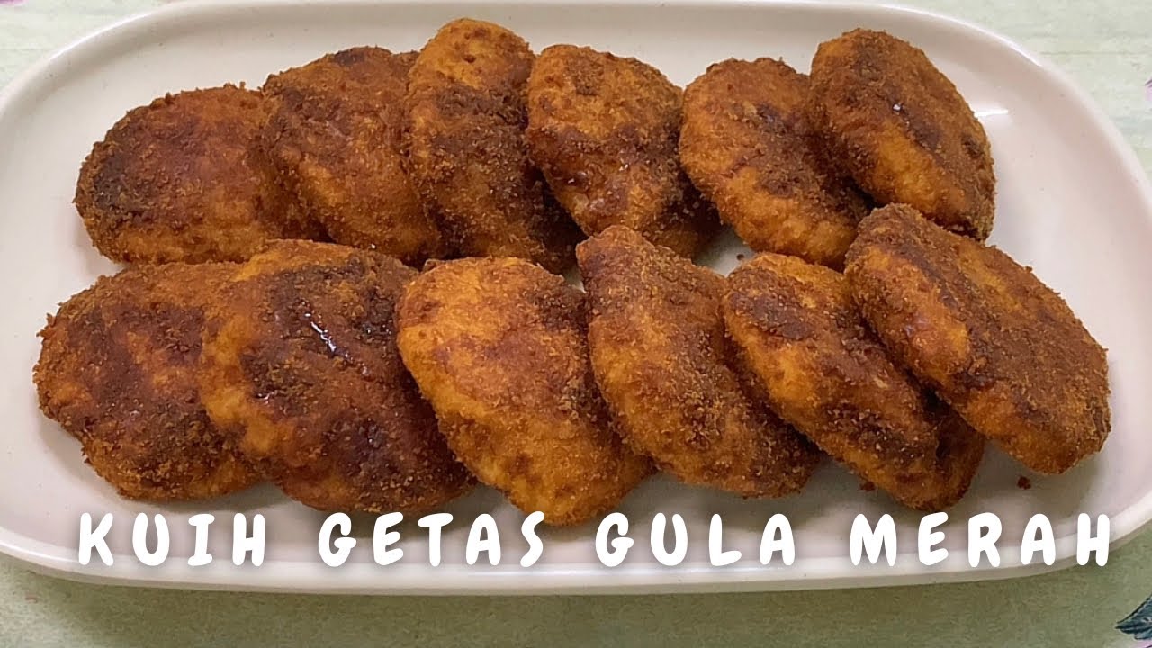 Kuih getas gula merah sedap lemak manis dan mudah sahaja, sukatan cawan