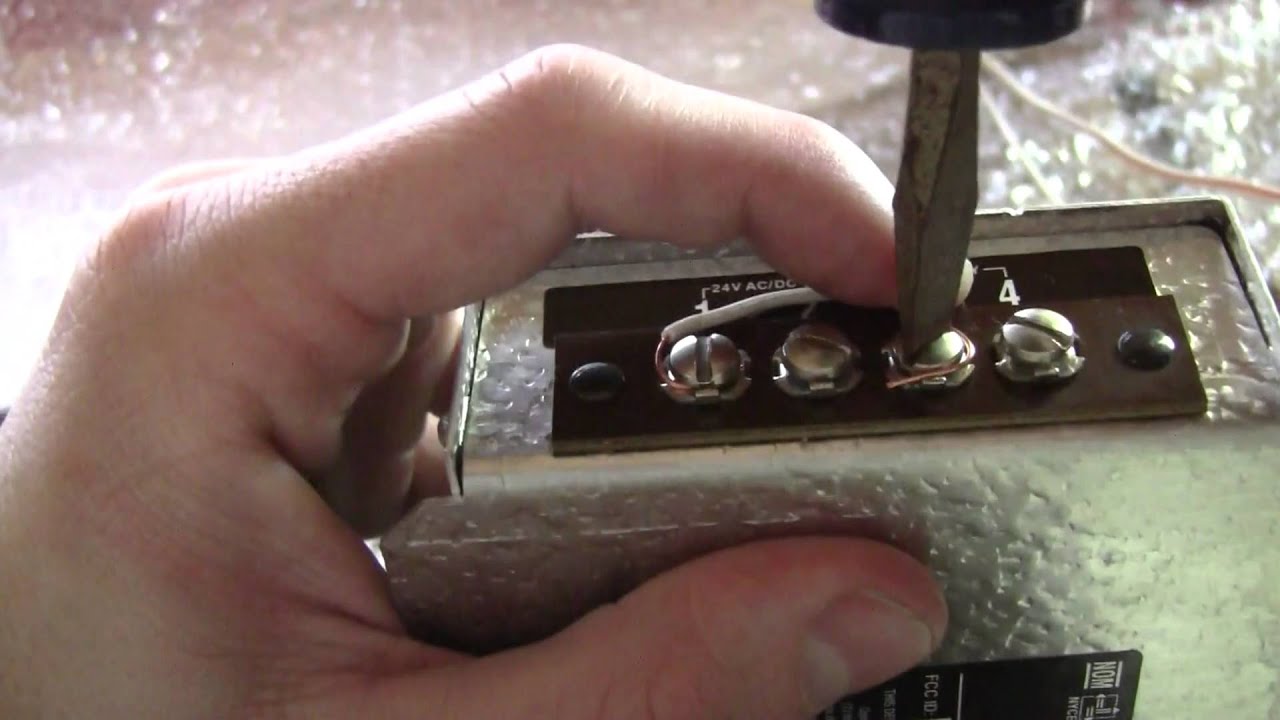 How to wire a Liftmaster 412 Receiver