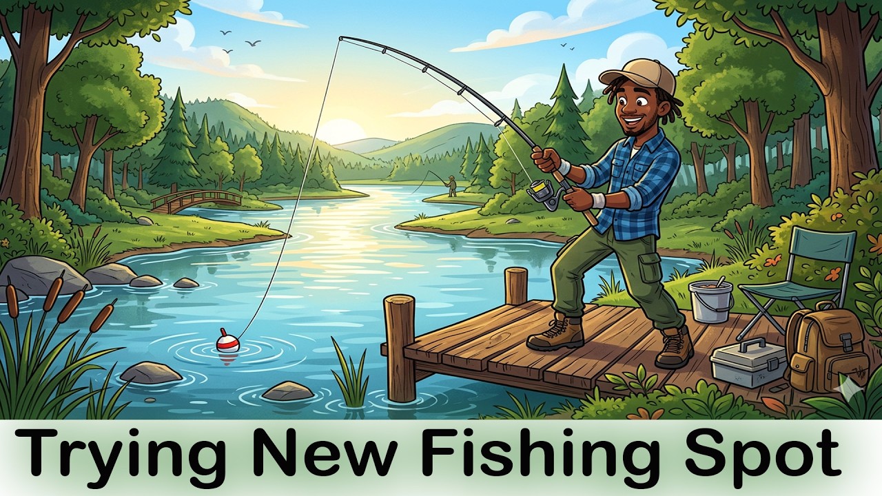 Having a conversation while Checking Out A New Fishing Spot