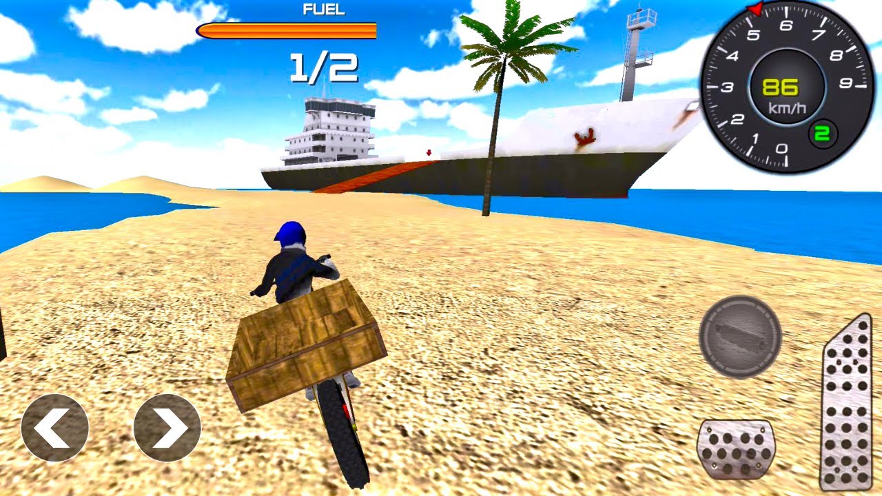 Motocross Beach Jumping 3D - Realistic Amazing Ramp Stunt - Bike Driving GamePlay