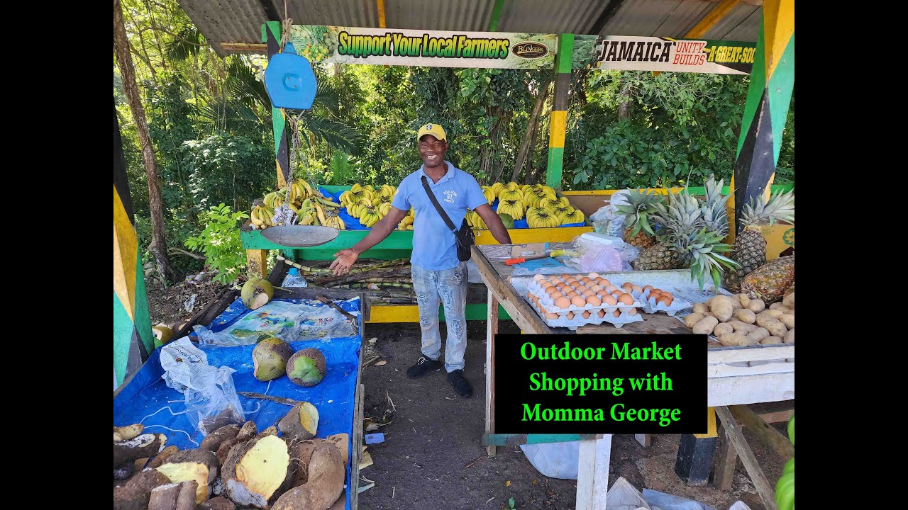 Outdoor Market Shopping with Momma George in Jamacia 2025 with Jason George Photography
