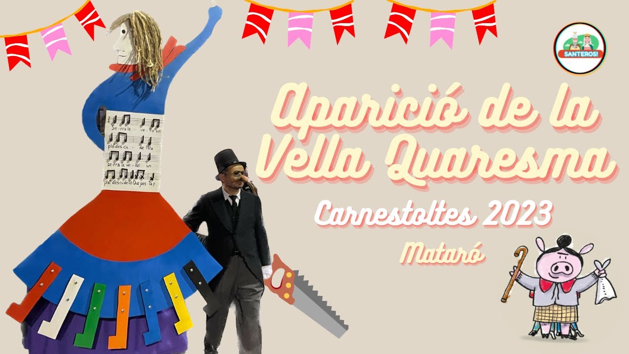 Carnestoltes Mataró 2023 - Aparició de la Vella Quaresma i Entronització