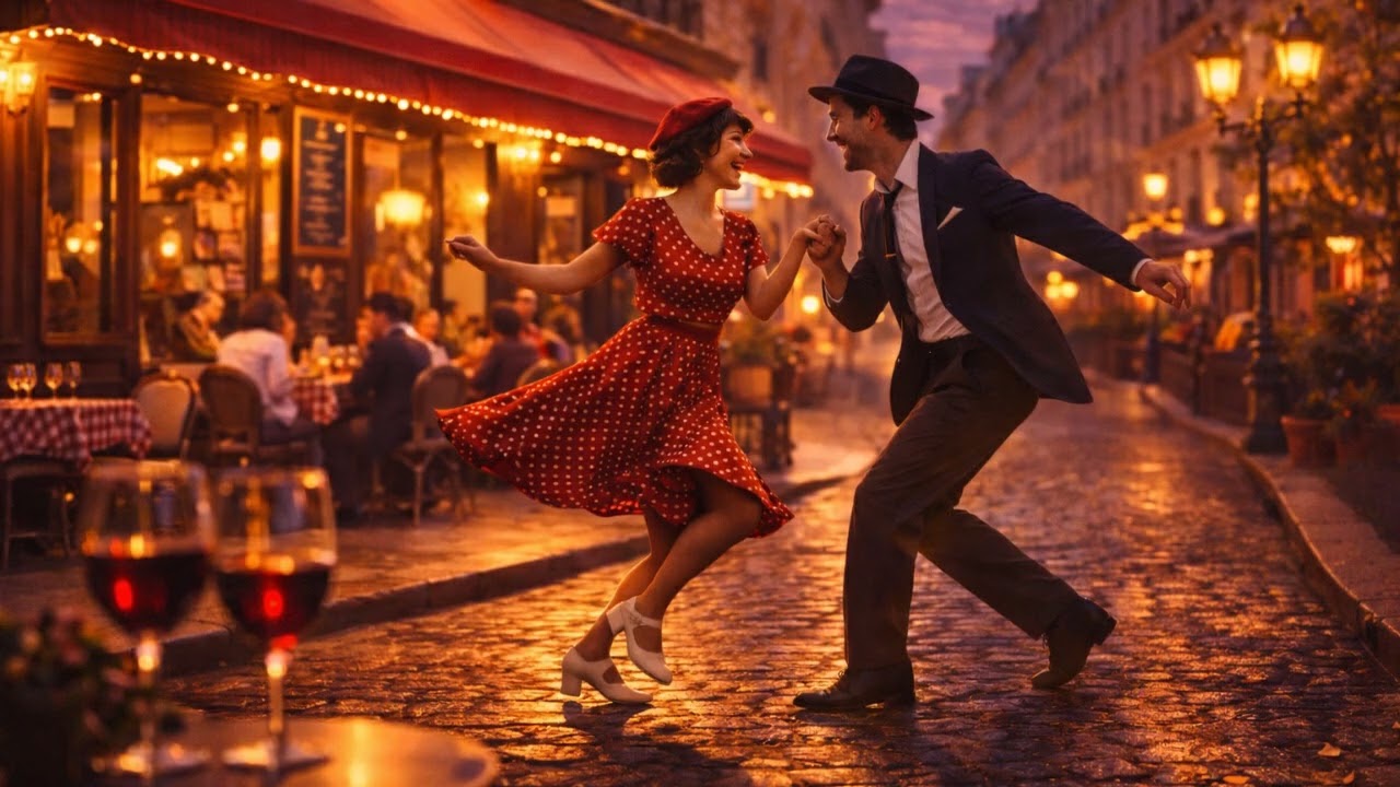 Paris en Rose 🌹 | Romantic Jazz Swing Night in Paris