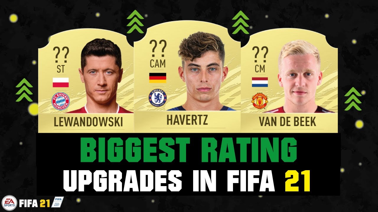 FIFA 21 | BIGGEST RATING UPGRADES! 😱🔥| FT. HAVERTZ, LEWANDOWSKI, VAN DE BEEK... etc