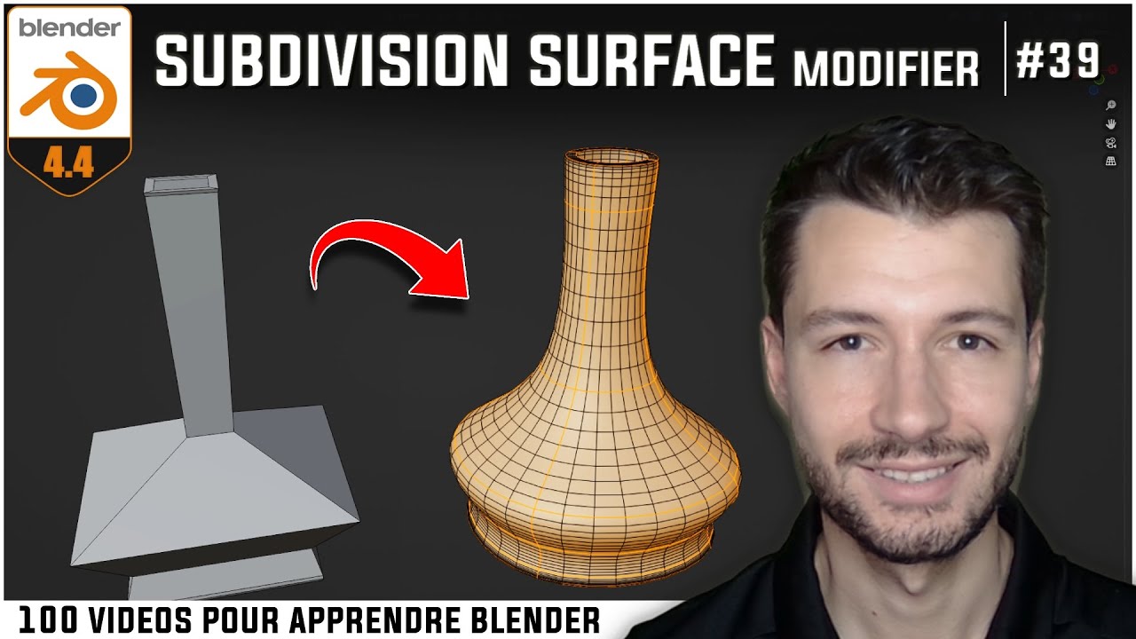 #39 | SUBDIVISION SURFACE MODIFIER - Apprendre Blender en 100 vidéos [TUTO FR]