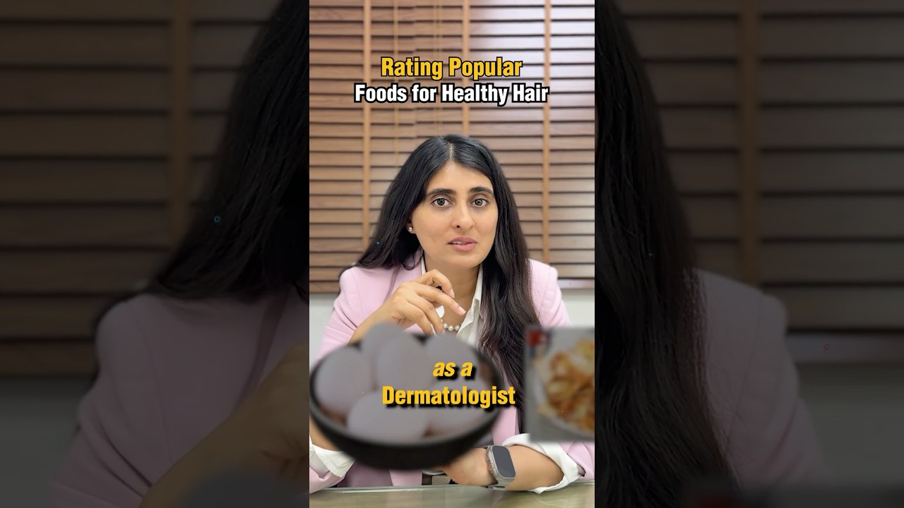 Rating Popular Food for Healthy Hair as a Dermatologist  #dermatologisttips  #skincareroutine