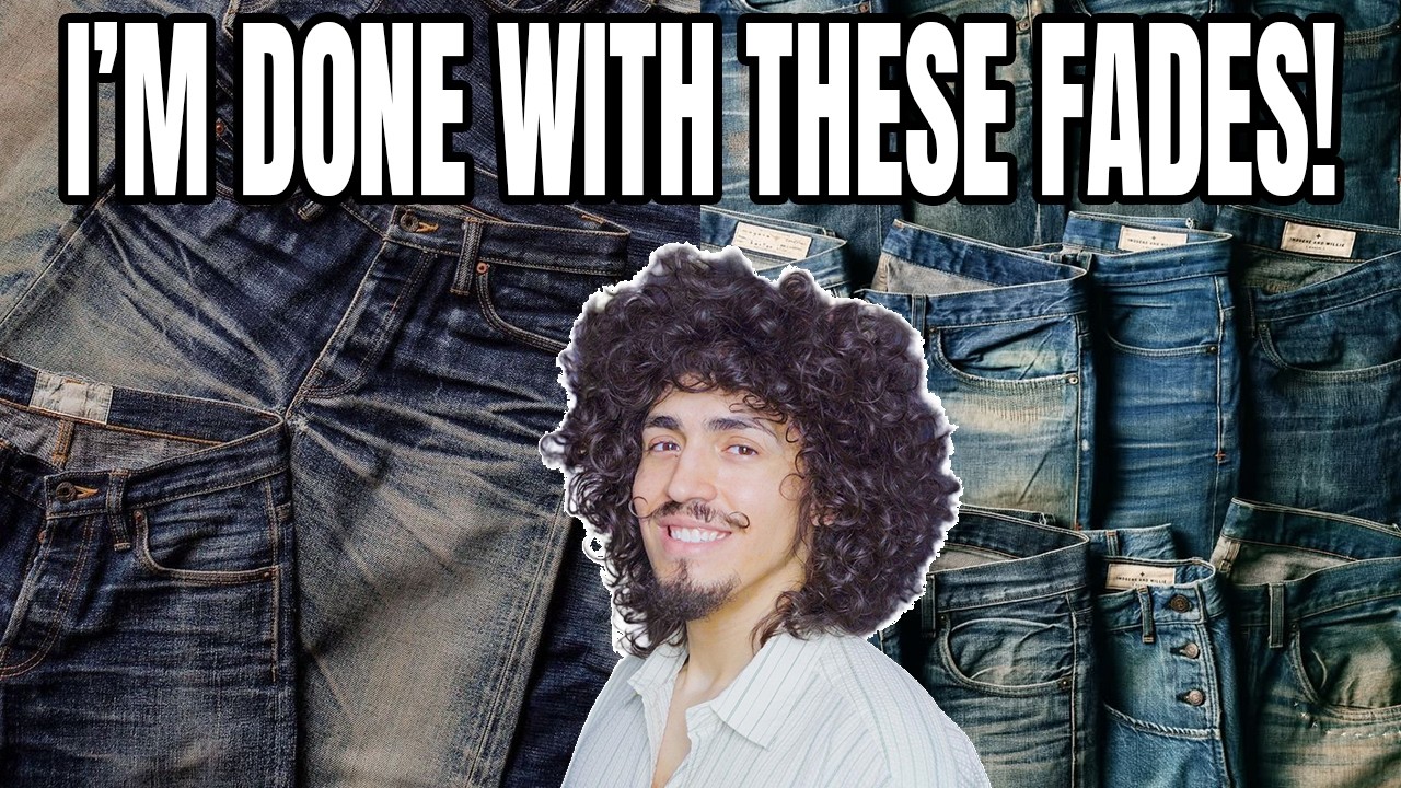 I'm Done With High Contrast Fade Raw Denim Jeans! 👀