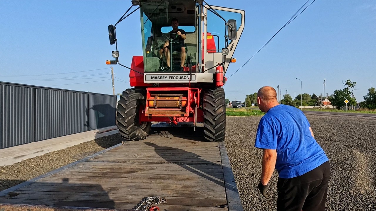 🚜 Довгий рейс: Massey Ferguson 19 + кукурудзяна жатка | Колодяжне ⮕ Северинівка ⮕ БЦ ⮕ Бондарі