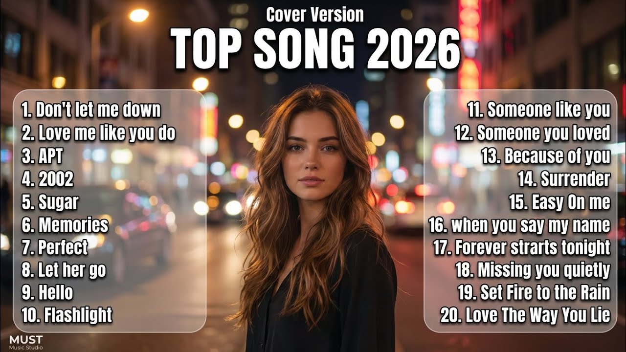TOP SONG 2026 - Best English Cover Playlist | Romantic & Emotional Pop Songs | MUST Music Studio
