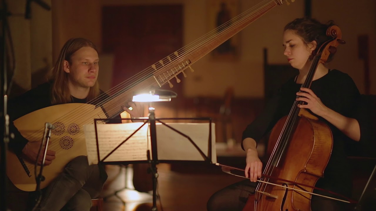 G.B. Platti, Sonata prima in G minor - Konstanze Waidosch (baroque cello) Bernhard Reichel (theorbo)