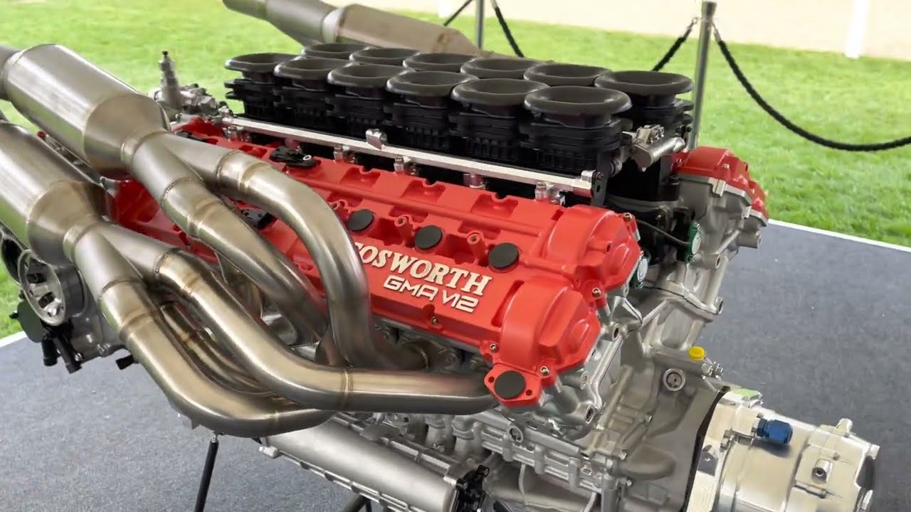 T50 GMA V12 Cosworth Engine Close Up Walkaround @ Goodwood 79th Members Meeting Public Debut