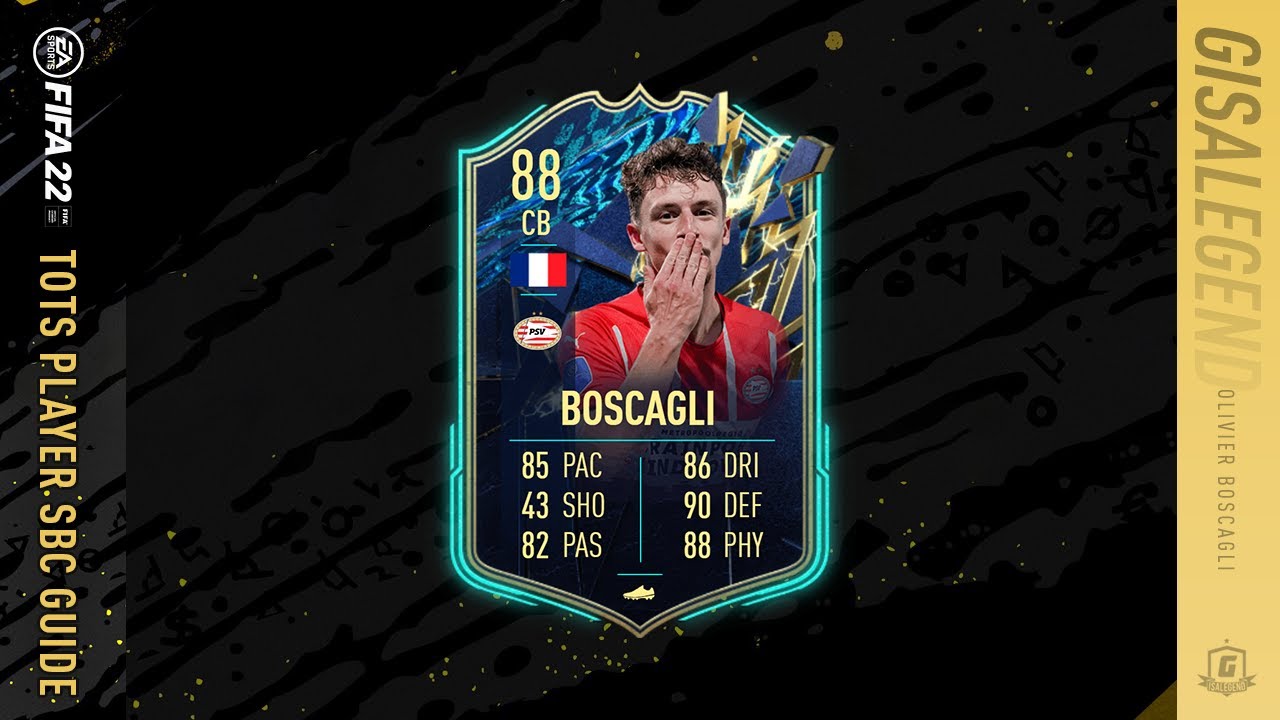 FIFA 22 TOTS Olivier Boscagli SBC Guide - 88 Rated, 30k Spend &ndash; Is It Worth It?