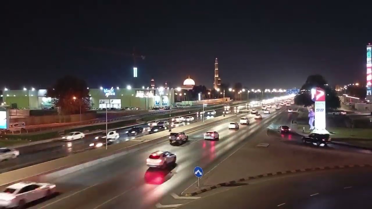 Stunning Night View of Muscat City | On Top | Travel |😍#dxb  #oman  #explore #night #travelvlog
