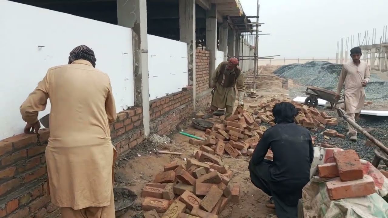 Bricks Wall Insulation ThermocolSheets in Building || تھرماکول شیٹ