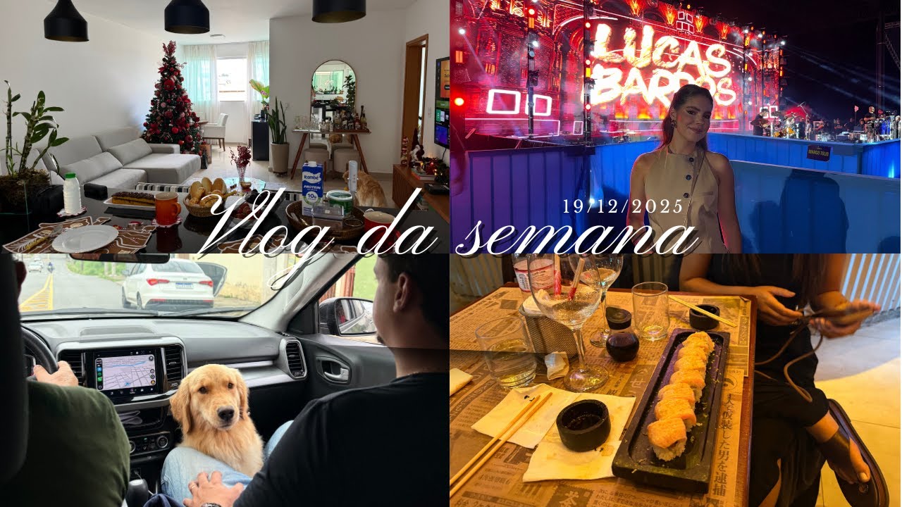 Vlog Natal - Organização da semana, show e Natal da familia do meu marido.
