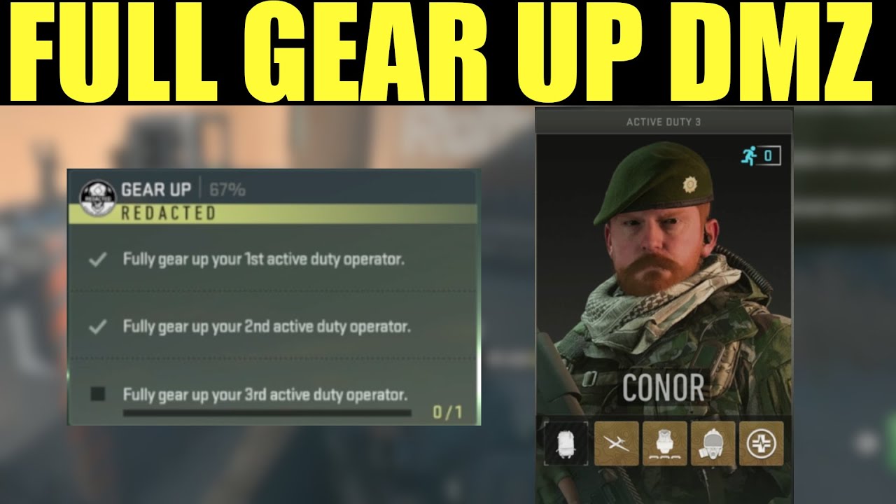 how to fully gear up your 1st active duty operator slot | Complete Gear Up faction Mission