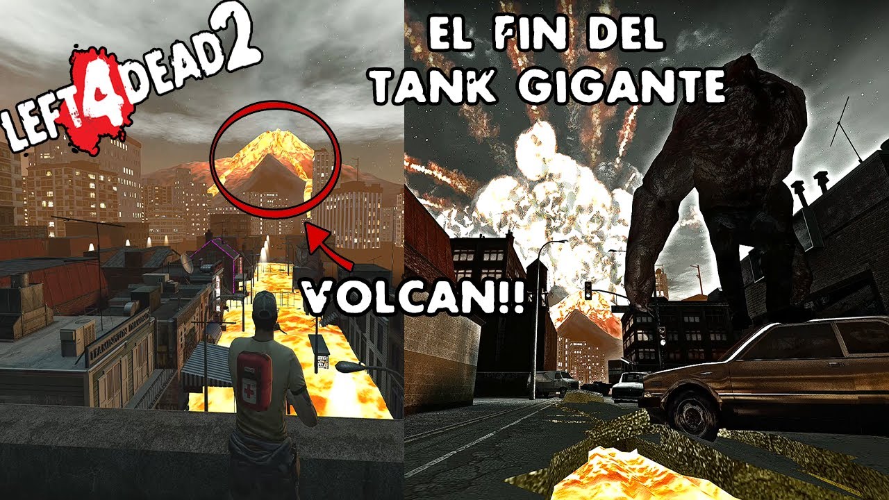El Final De Los Infectados LEFT 4 DEAD 2 El Volcán Acabo Con Ellos | Curiosidades Custom |