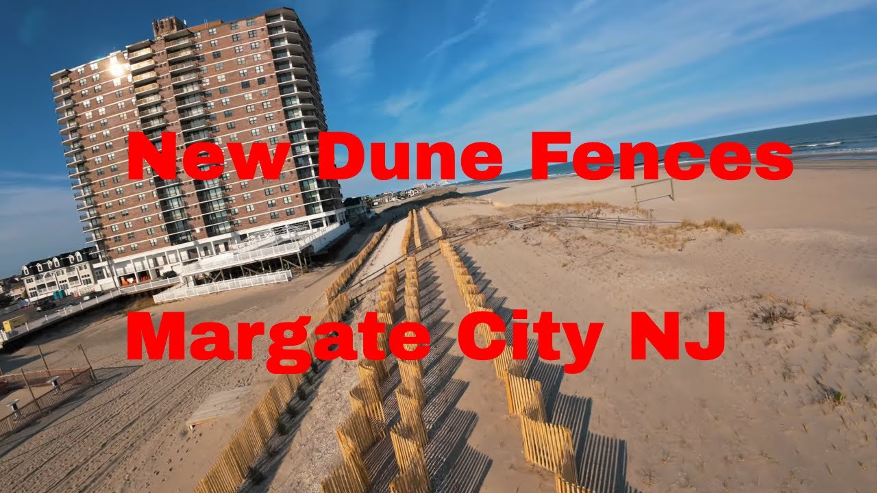 Margate City NJ - New Dune Fences ( DJI Avata 2 )