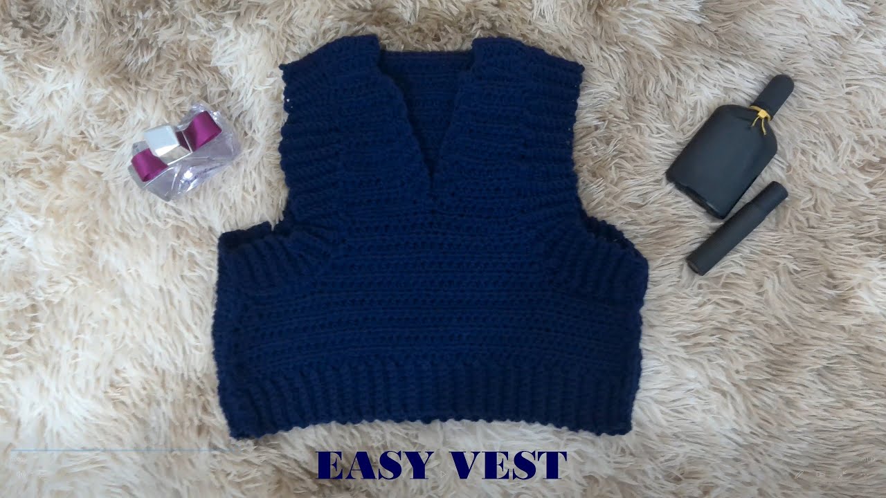 EASY Crochet Vest for Beginners! DIY my first crochet project