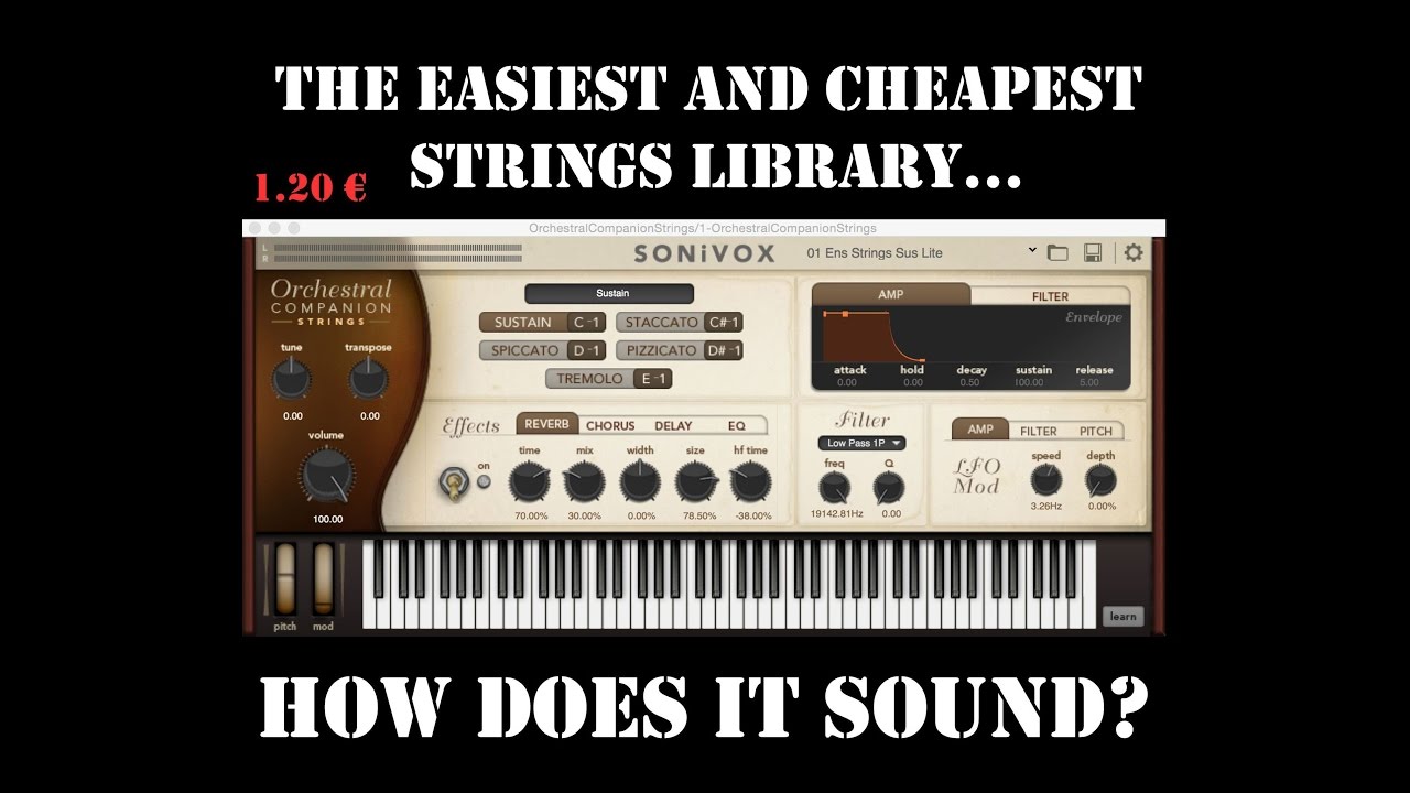 The Cheapest Strings Library – How does it sound? SONIVOX ORCHESTRAL COMPANION STRINGS