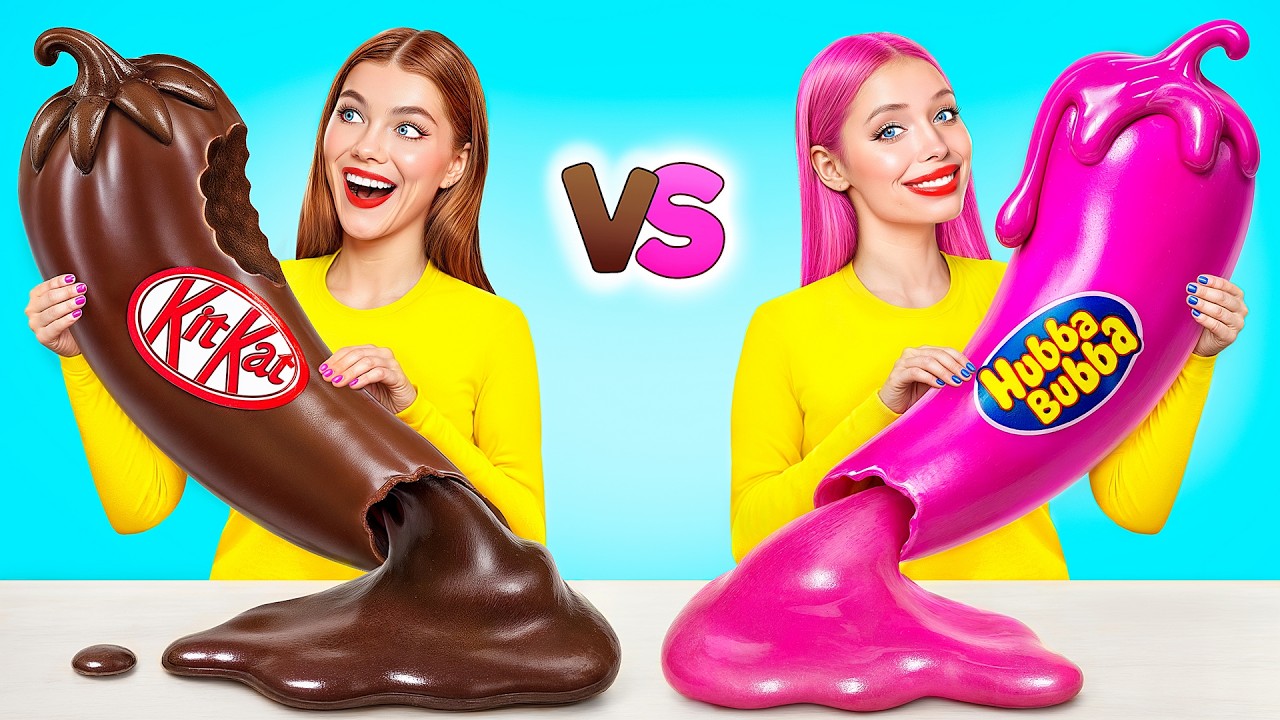 Жевательная Резинка vs Шоколадная Еда Челлендж | Смешные Кулинарные Войны от Multi DO Challenge