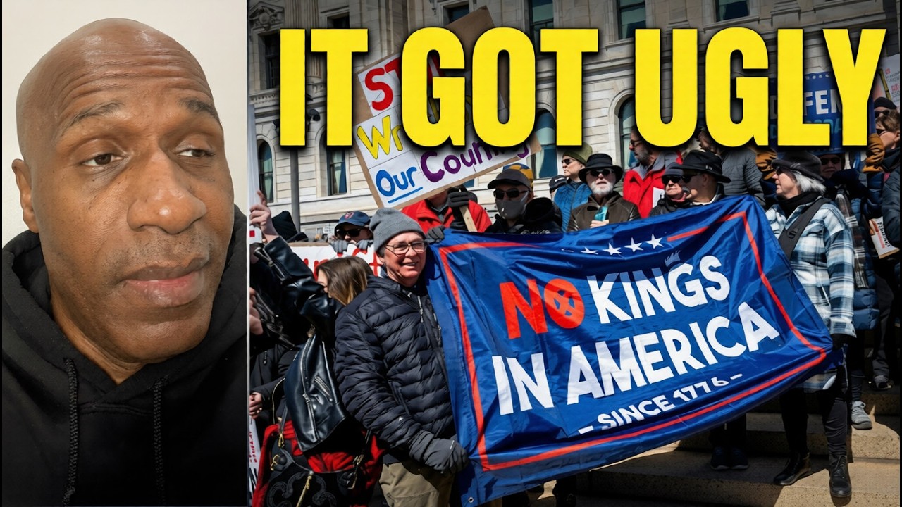 No Kings Protesters Clash with Counterprotesters