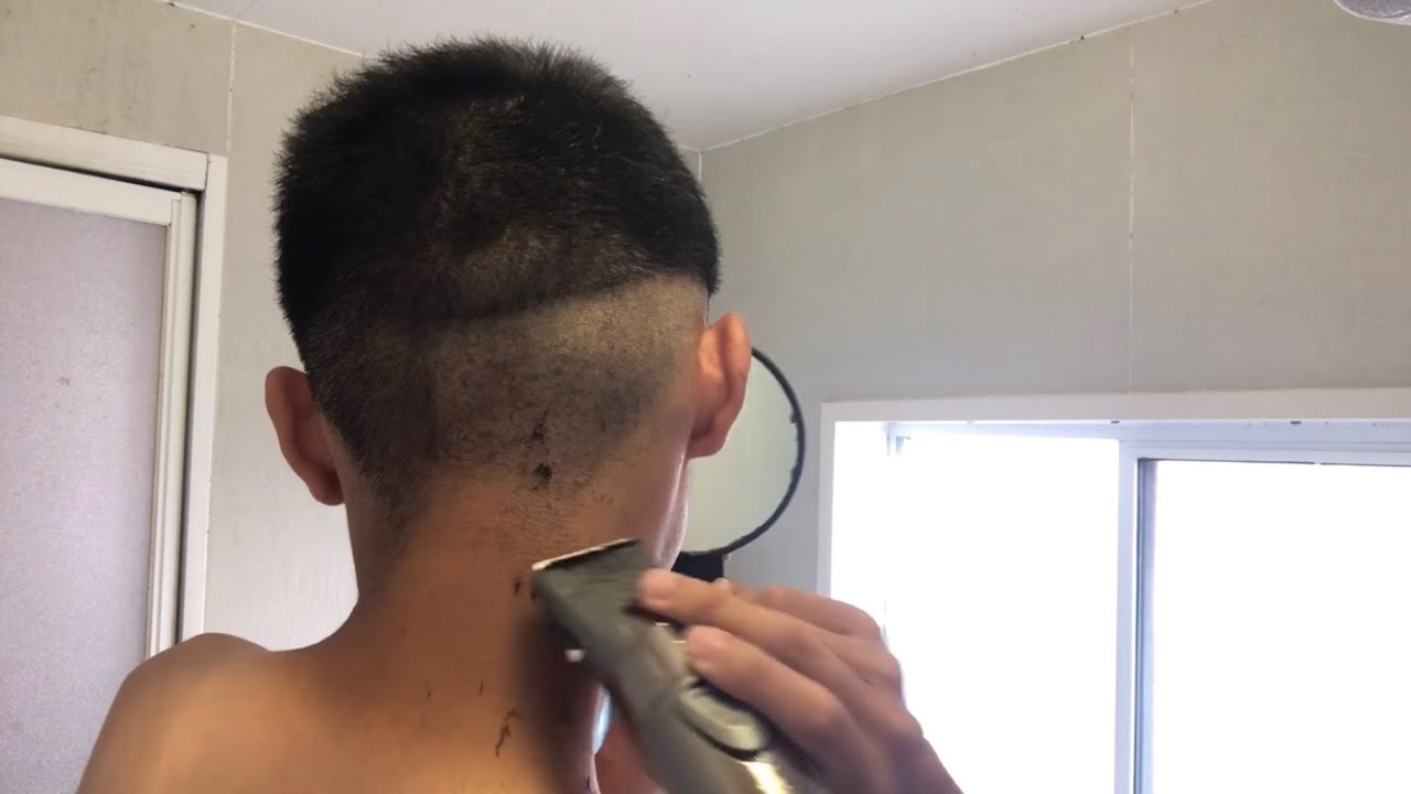 セルフスキンフェード　セルフ　クロップカット　スキンフェード　#skinfade #selfcare #selfcut #barber