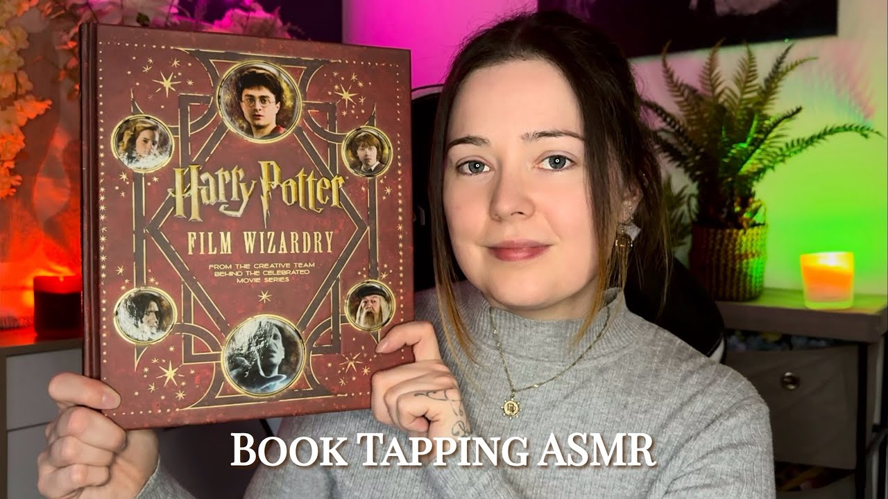 ASMR Book Tapping, Scratching, Page Flipping & Plastic Photo Album Pages 📚 Cosy Whispering Ramble