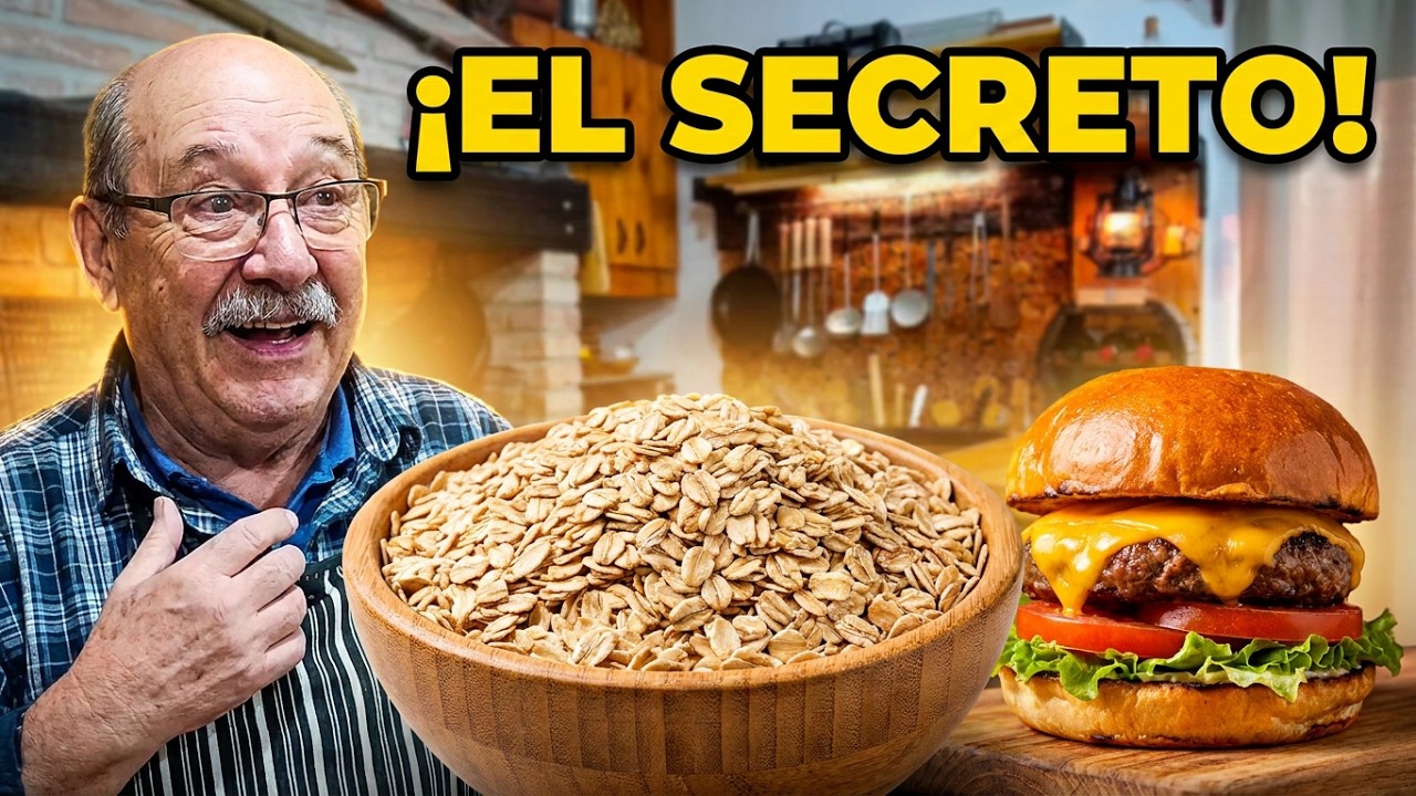 HAMBURGUESAS CASERAS con AGLUTINANTE NATURAL. HOMEMADE HAMBURGER with NATURAL BINDER.