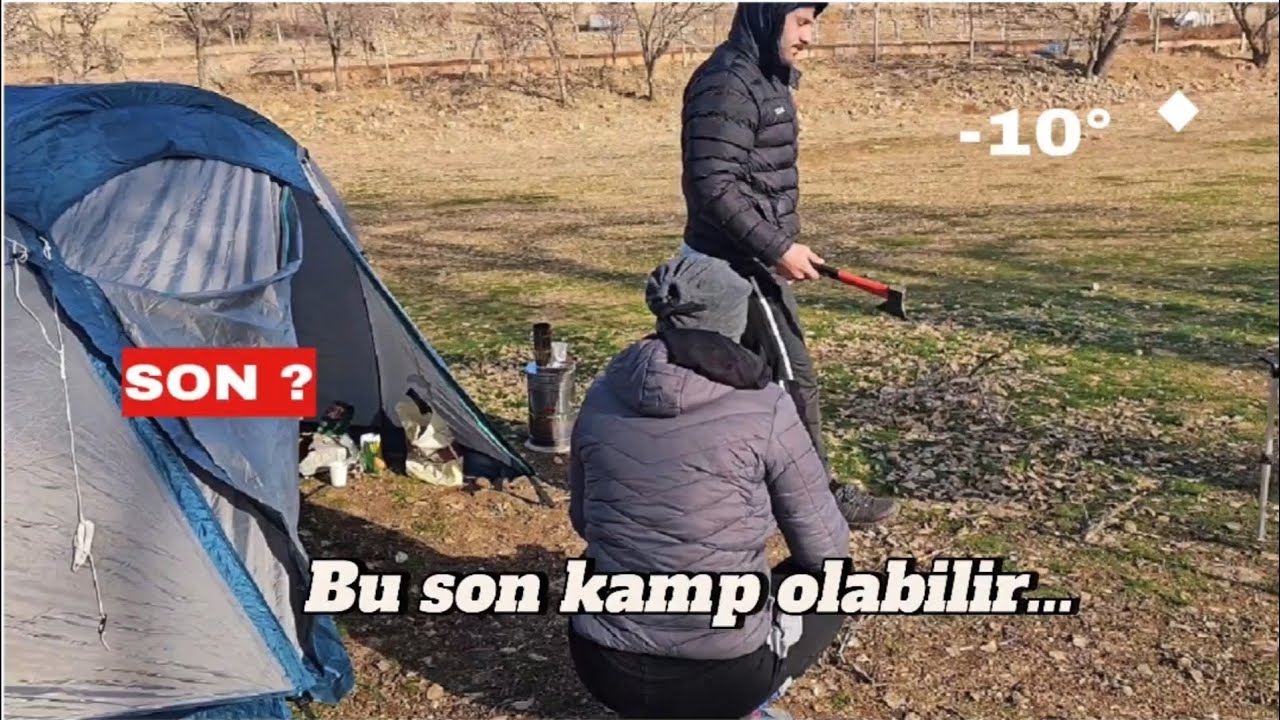MAĞARALARIN ARASINDA SOĞUK BİR KAMP GÜNÜ?  ekipman tam değilse sakın denemeyin⚠️