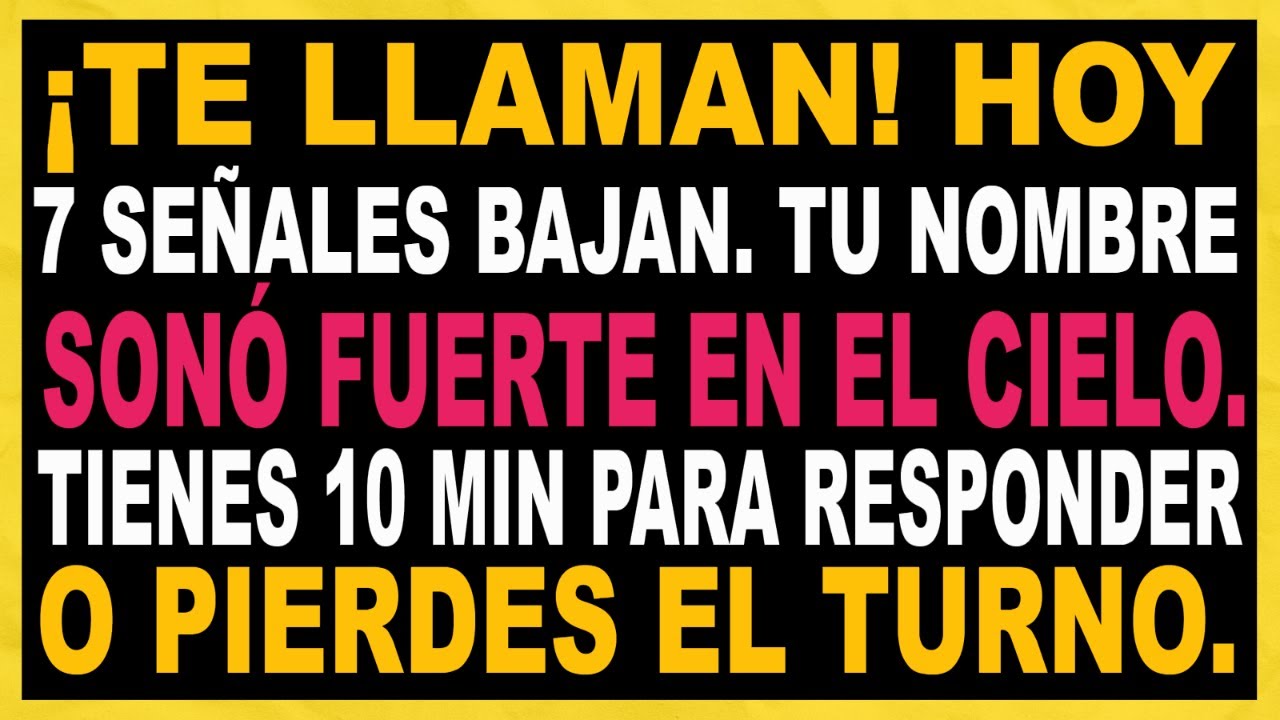 ⚠️ DIOS DICE: 7 SEALES DEL CIELO ESTÁN BAJANDO… TU NOMBRE FUE PRONUNCIADO HOY