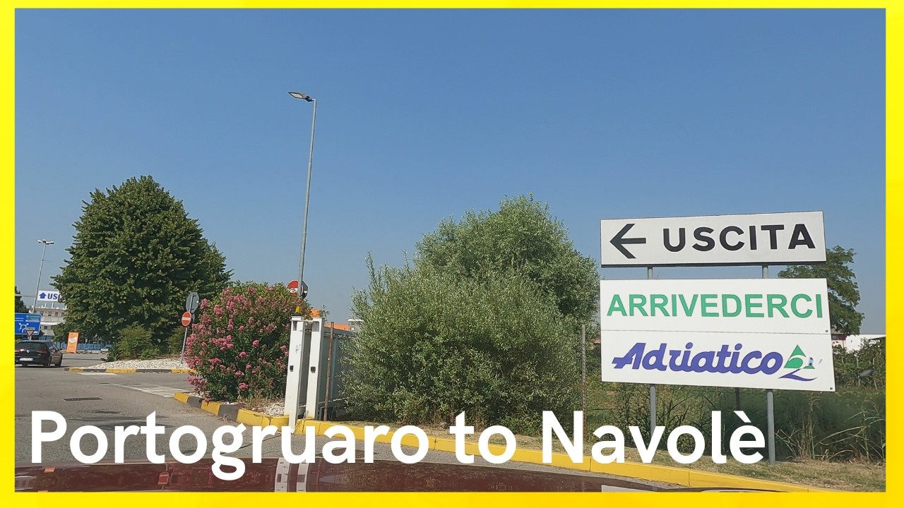 Driving Portogruaro to Navolè - Veneto & Treviso
