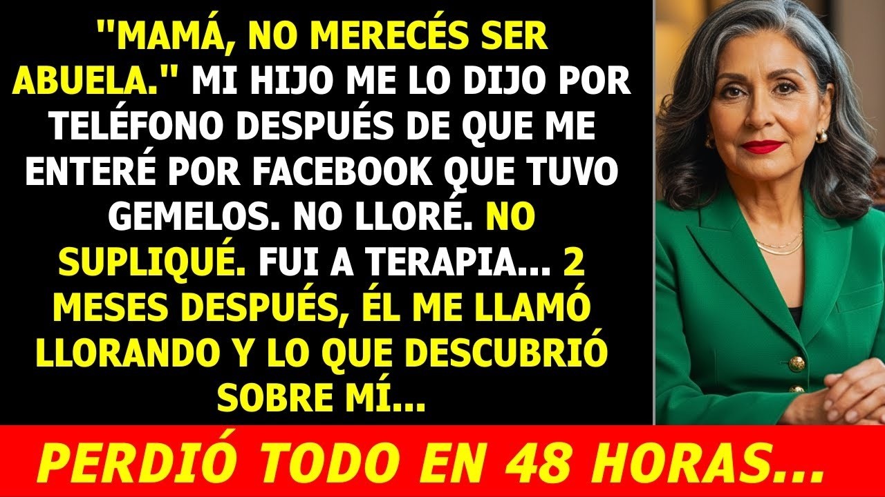 Crié a mi hijo sola por 34 años    Hoy, su esposa me dijo  Él nunca te perdonó por