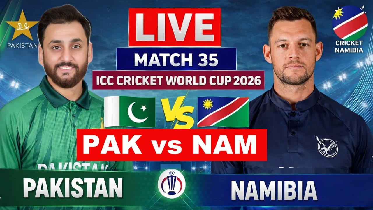 🔴 Live PAK Vs NAM T20 WC Match | Cricket Match Today| PAK vs NAM 35th T20 2nd innings last 4 overs