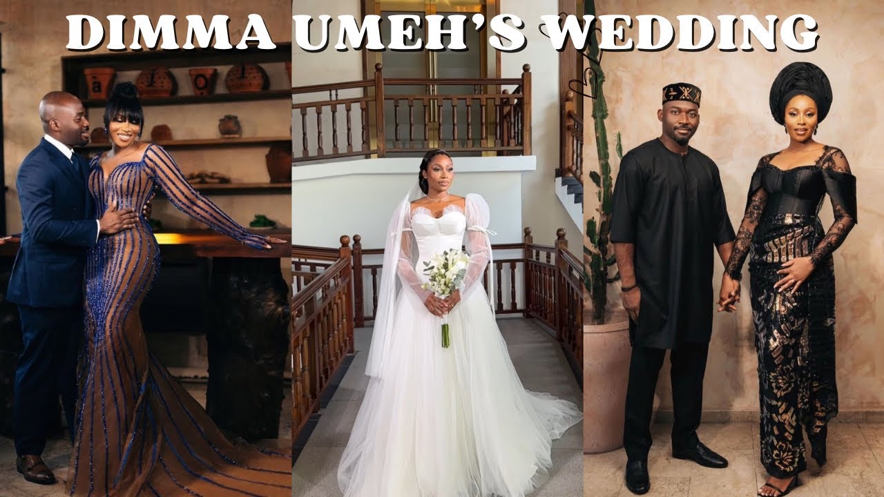 DIMMA UMEH’s white wedding & reception - The most beautiful Nigerian wedding of 2024 - happy bride